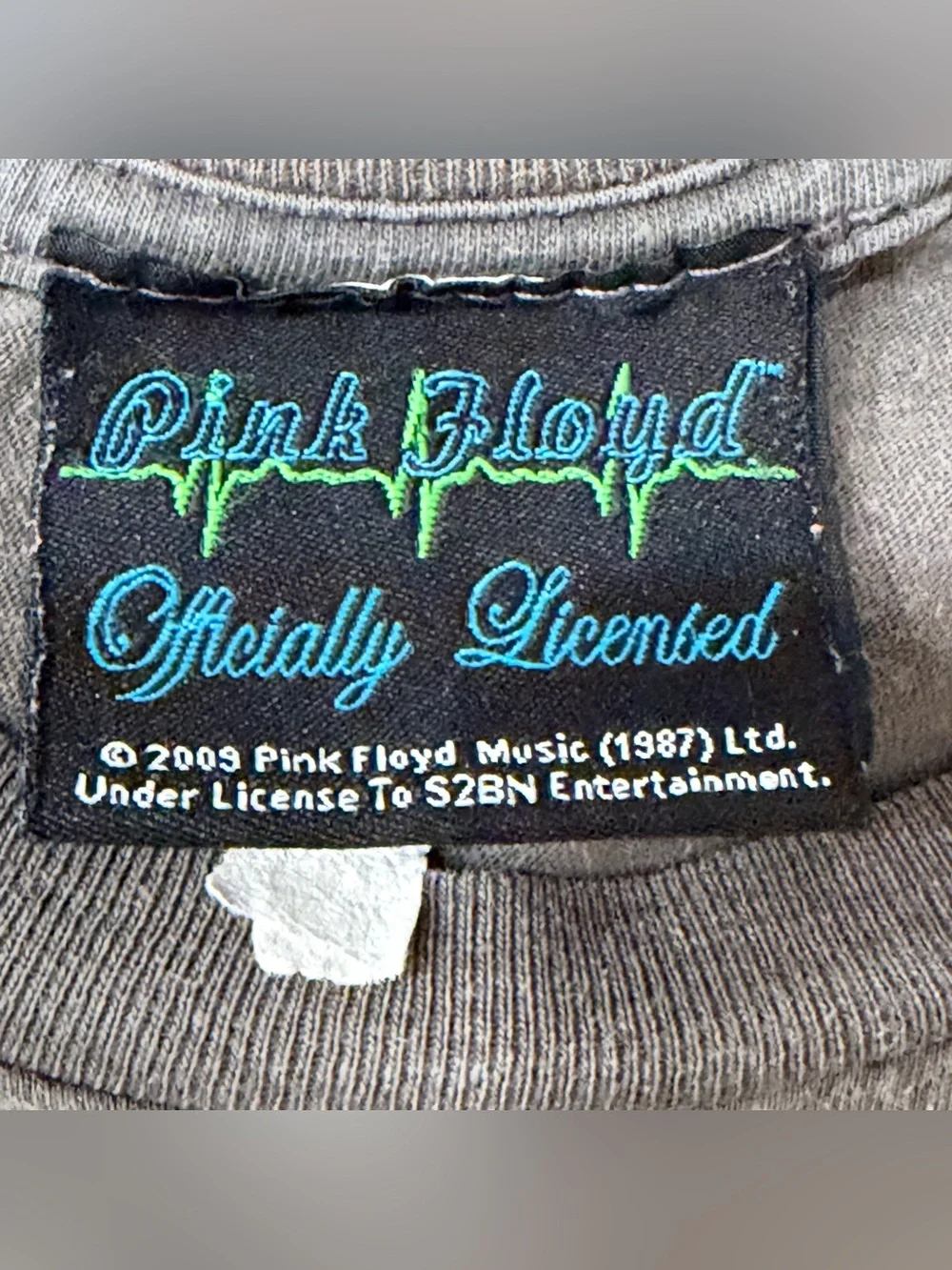 Pink Floyd T Shirt 2009 Men Large Gray Dark Side of the Moon Band Tee Rock Music